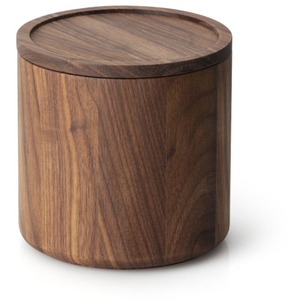 Dóza kulatá z ořechového dřeva 13 cm