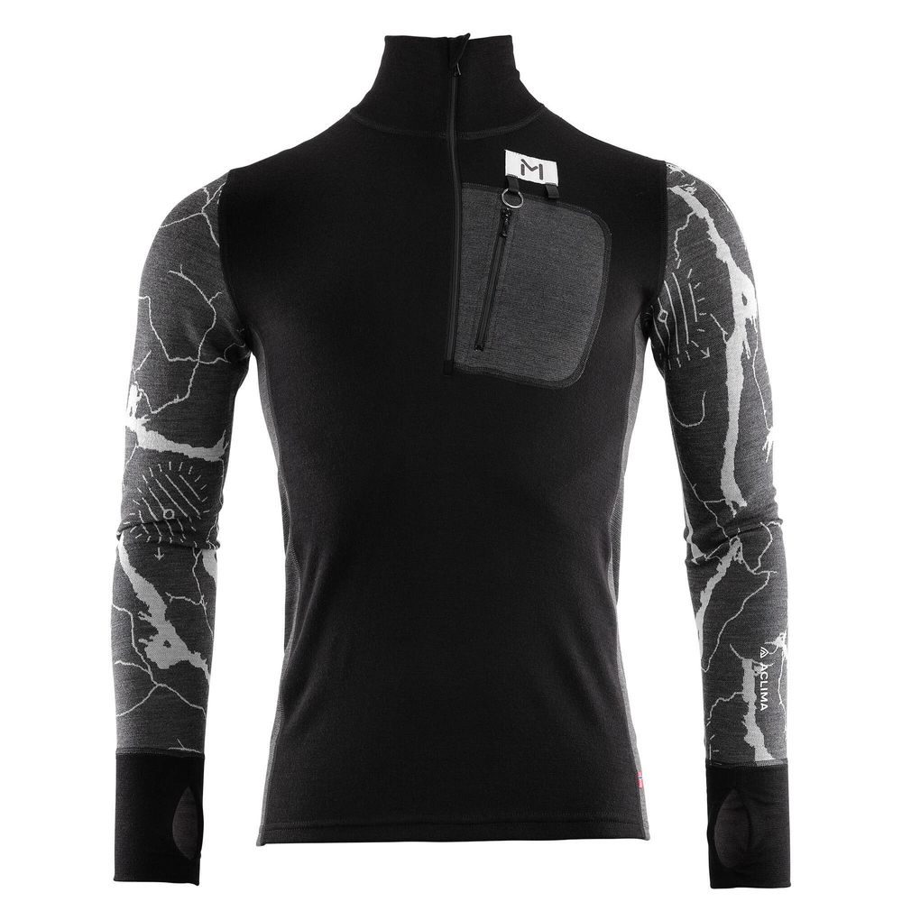 Lars Monsen polo M's Jet Black/Marengo/Femunden Dark