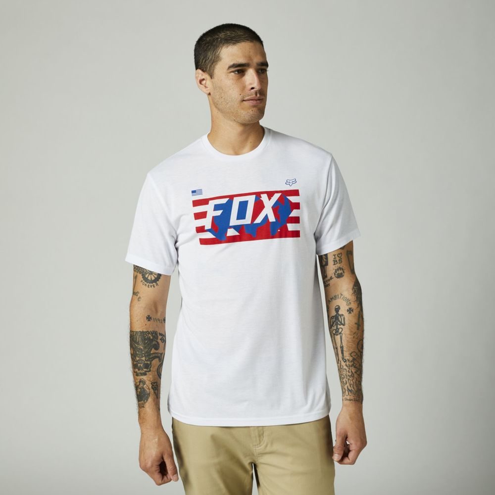 Rwt Flag Ss Tech Tee Optic White