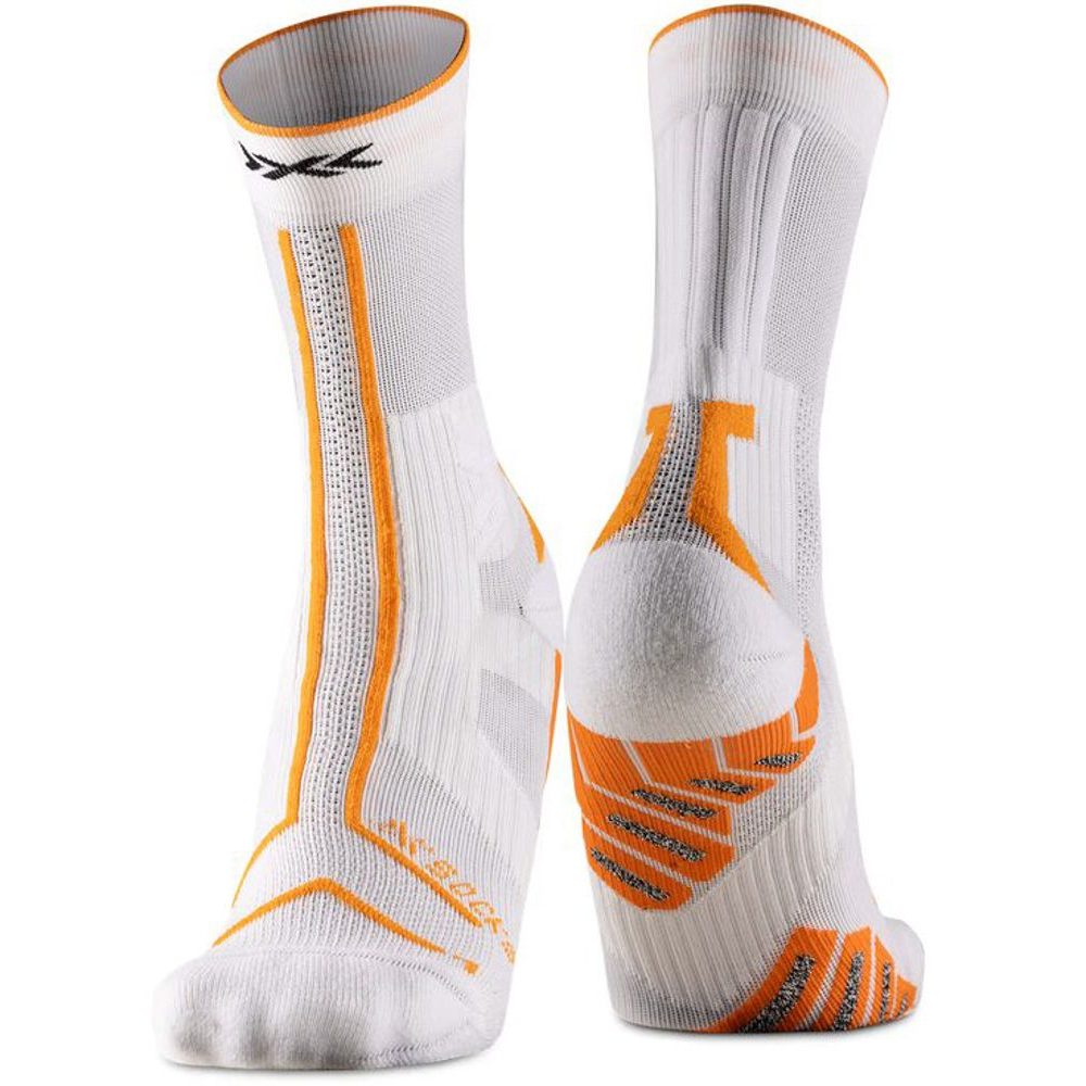 X-SOCKS® TRAILRUN TERRASKIN EXPERT CREW x white/blazing orange