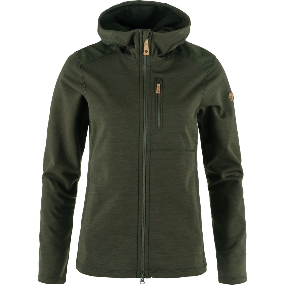 Keb Fleece Hoodie W, Deep Forest