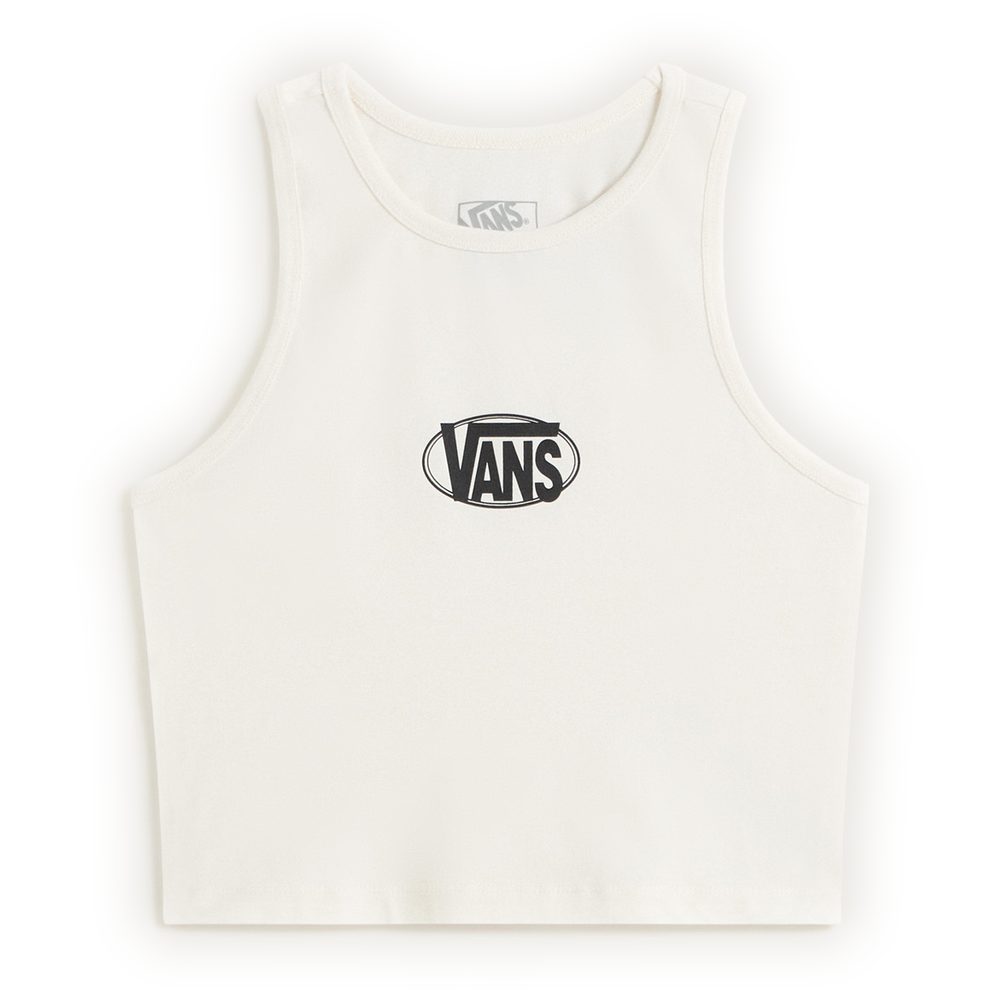 OVAL LOGO TANK EGRET