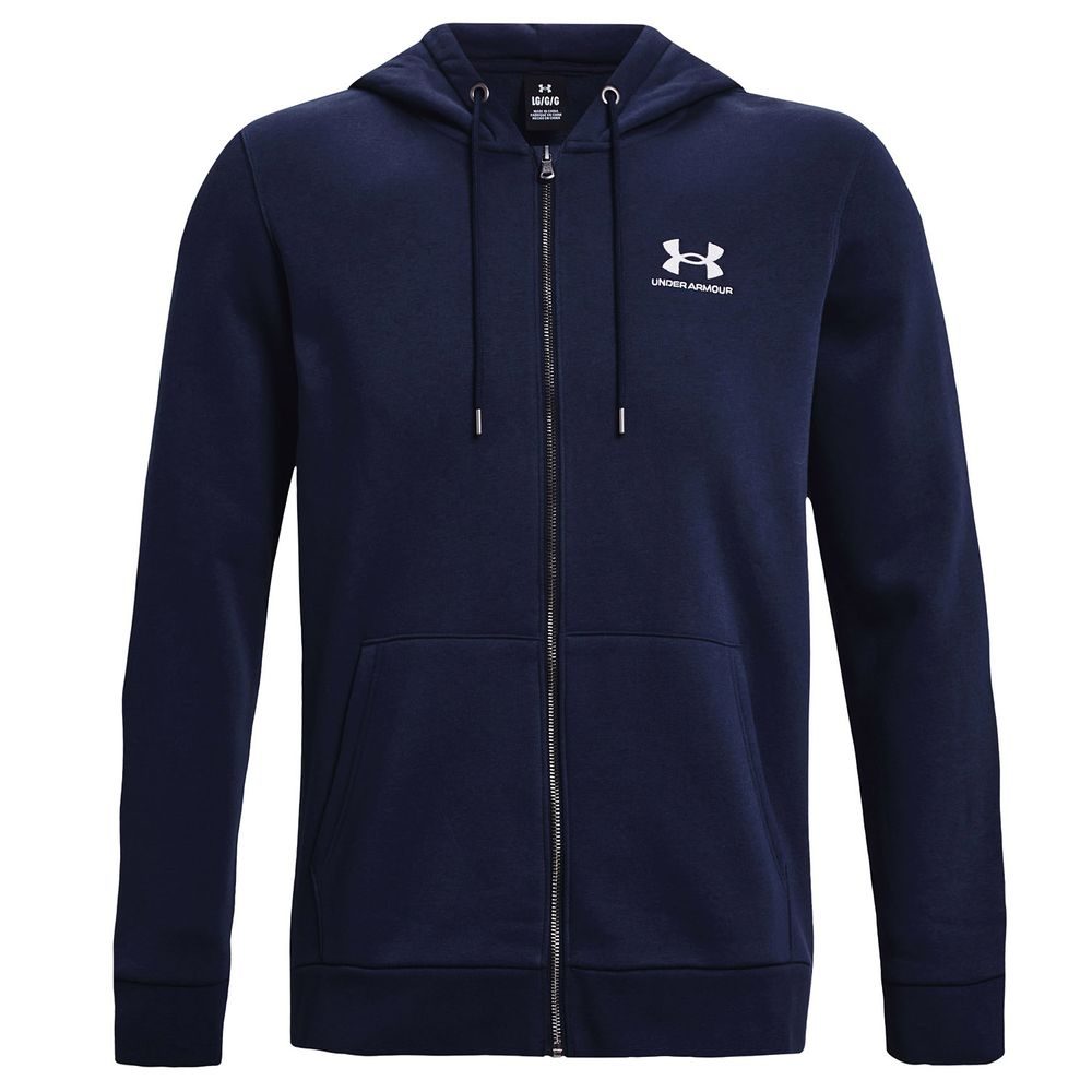 UA Essential Fleece FZ Hood, Navy