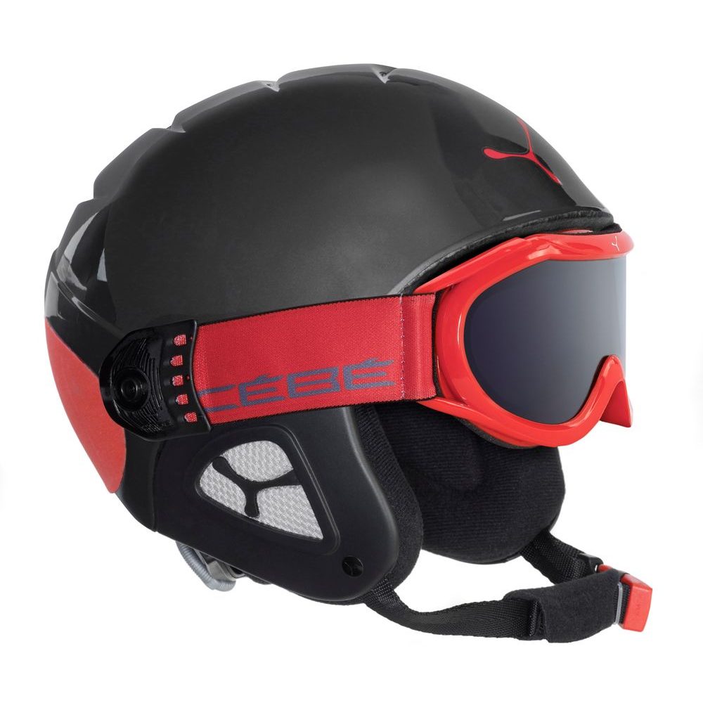 1008 GUN METAL RED - Dětská lyžařská přilba