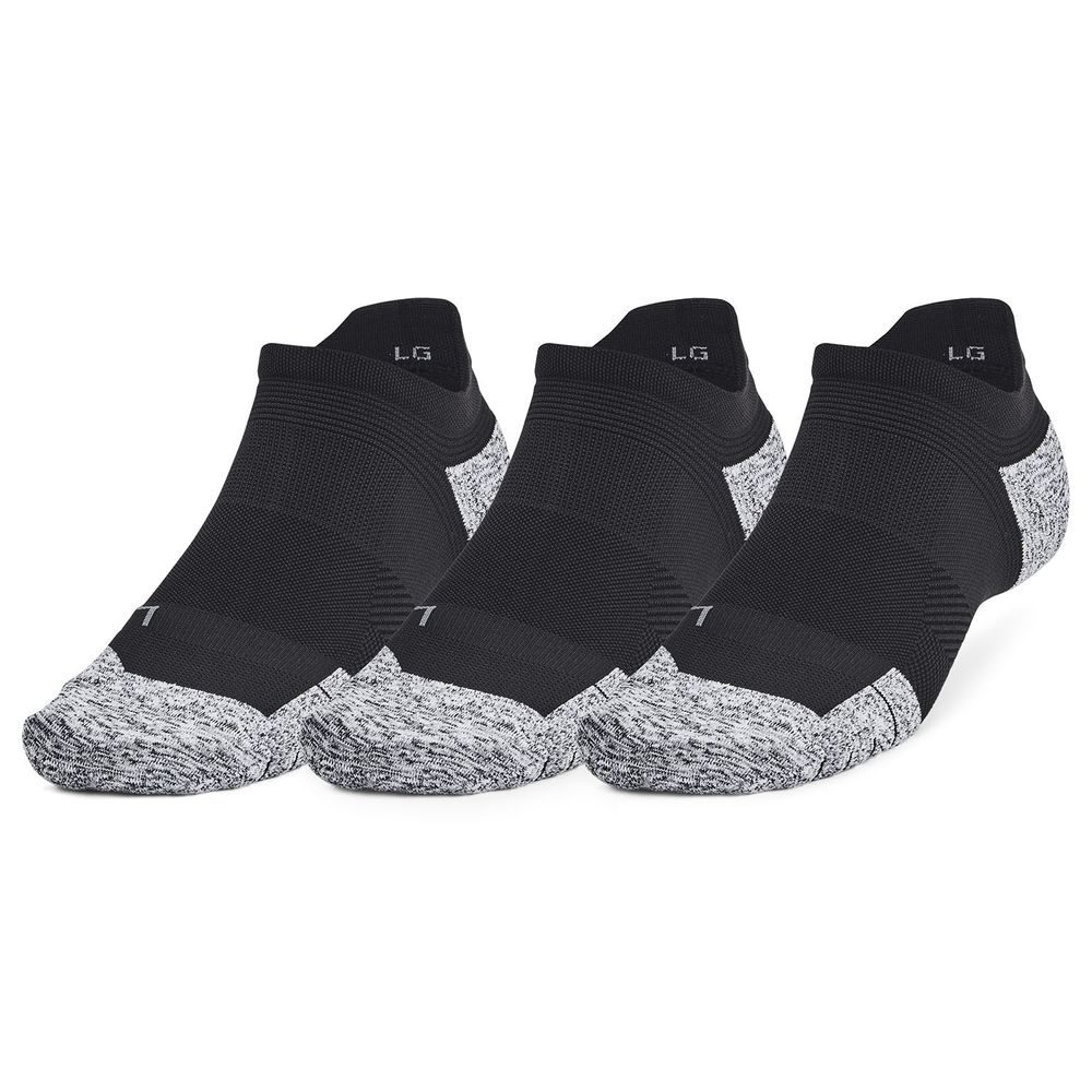 UA AD Run Cushion 3pk NS-BLK
