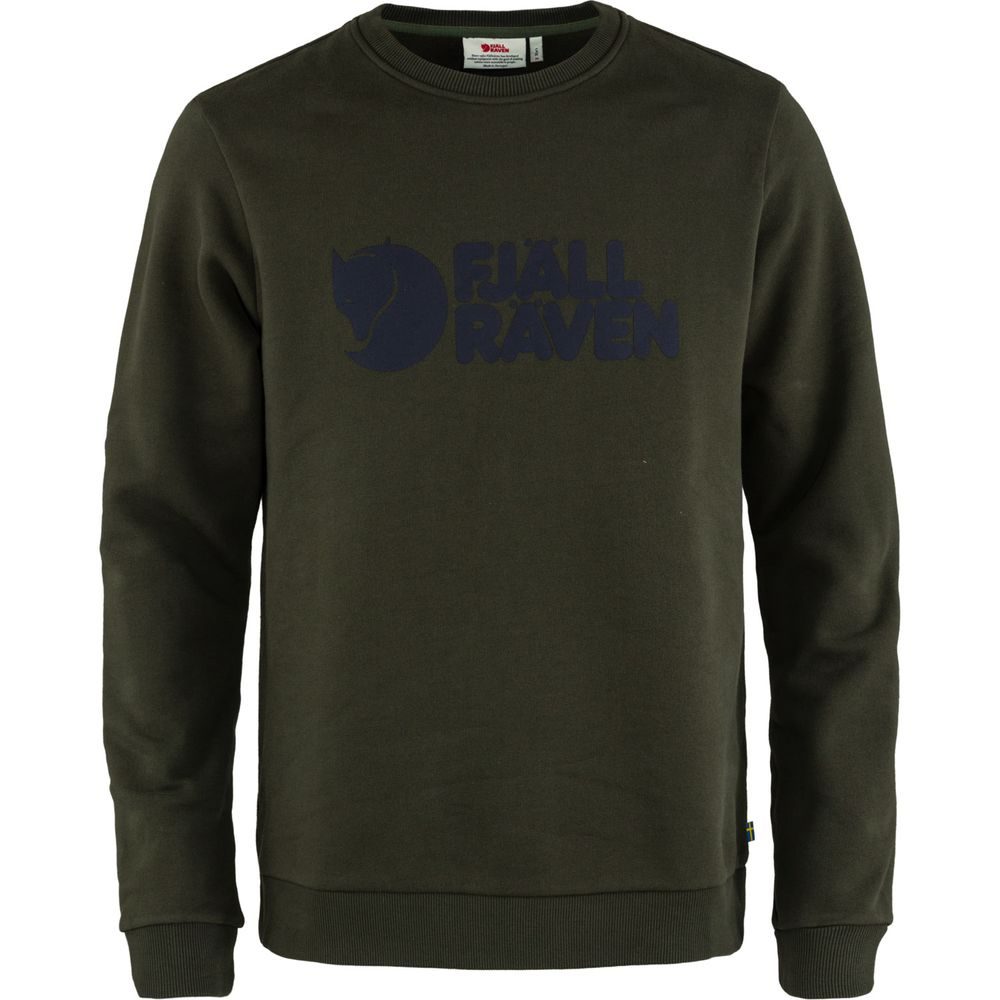 Fjällräven Logo Sweater M Deep Forest