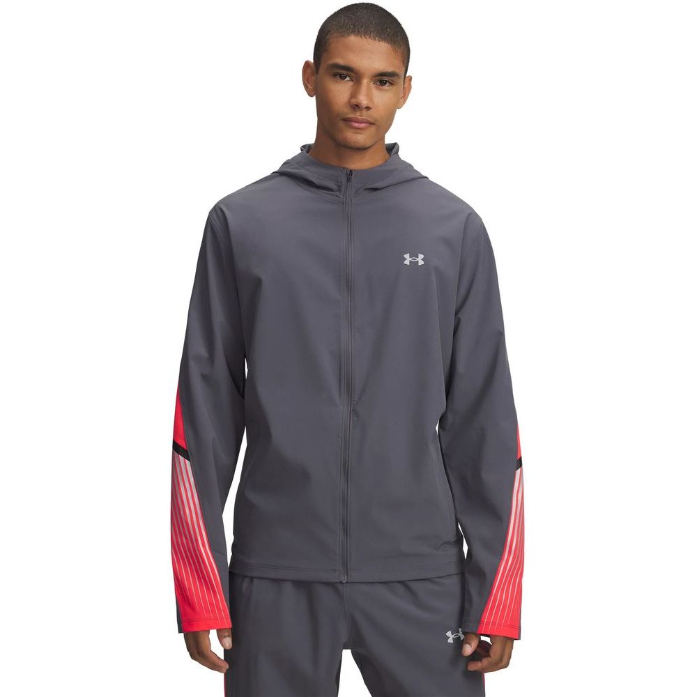 UA Velociti Storm Hooded Jkt-GRY