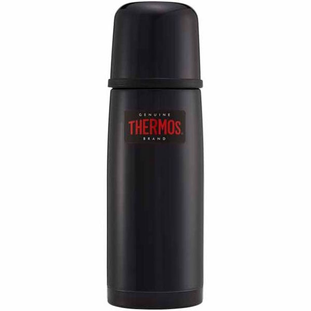 Termoska s tlačítkovým uzávěrem a šálkem 350 ml tmavě modrá