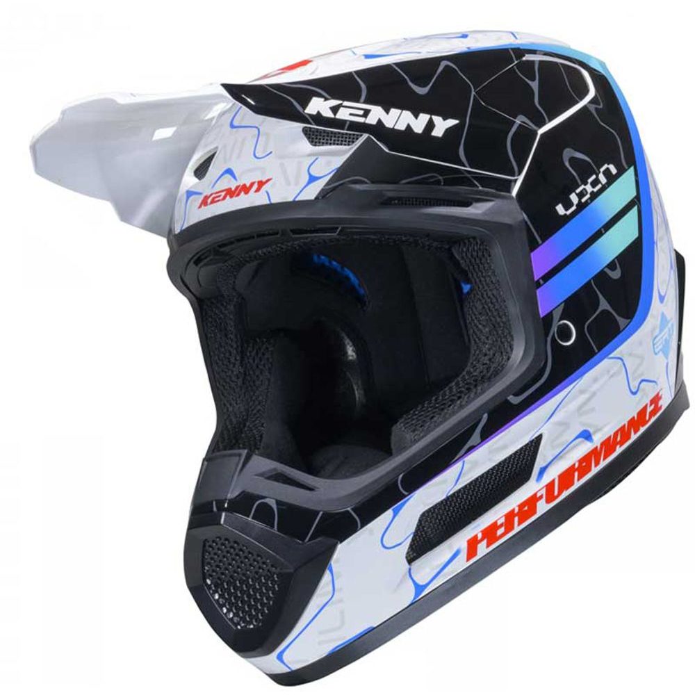 PERFORMANCE GRAPHIC + Wave Blue White