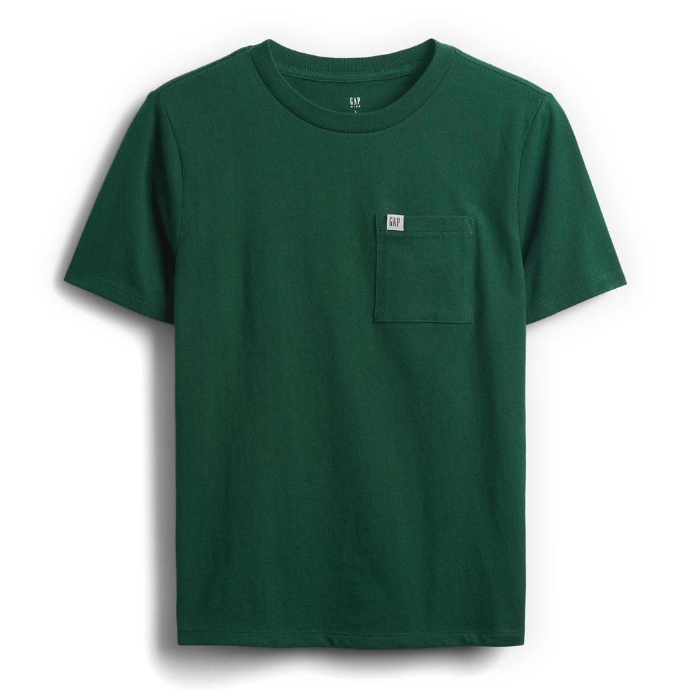 819989-03 Dětské tričko s kapsou Zelená