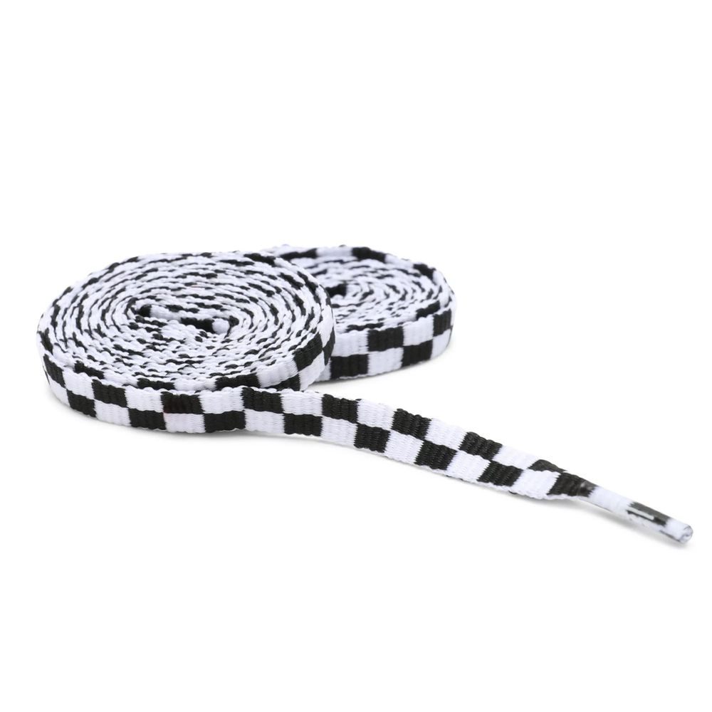 MN VANS LACES 45 Black/White Check""