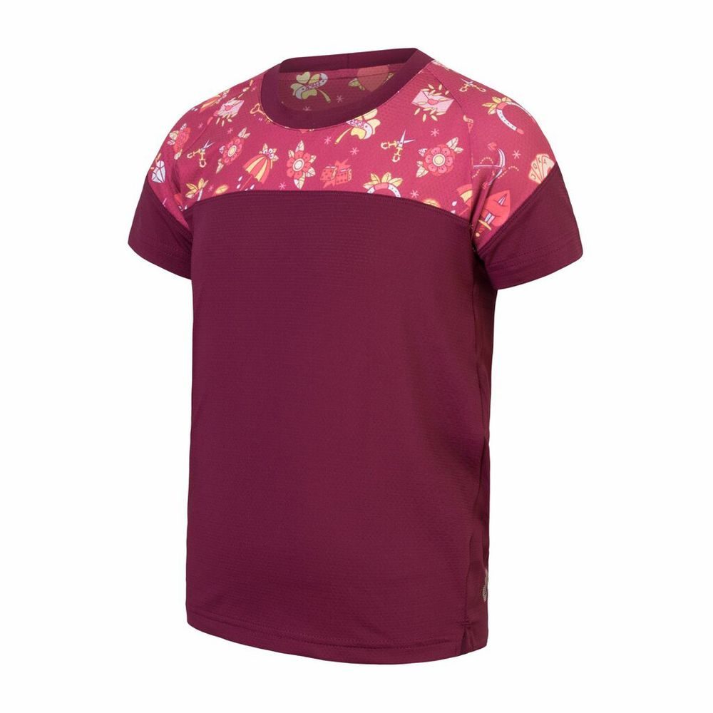 CYKLO HELIUM dětský dres volný kr.rukáv lilla/girls tattoo