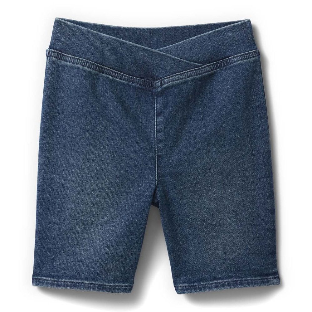 740947-00 Dětské džínové biker shorts Tmavě modrá