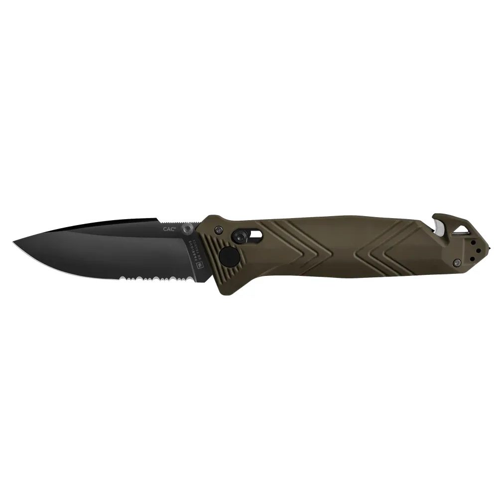 CAC PA6 FV ARMY GREEN HANDLE SERRATED