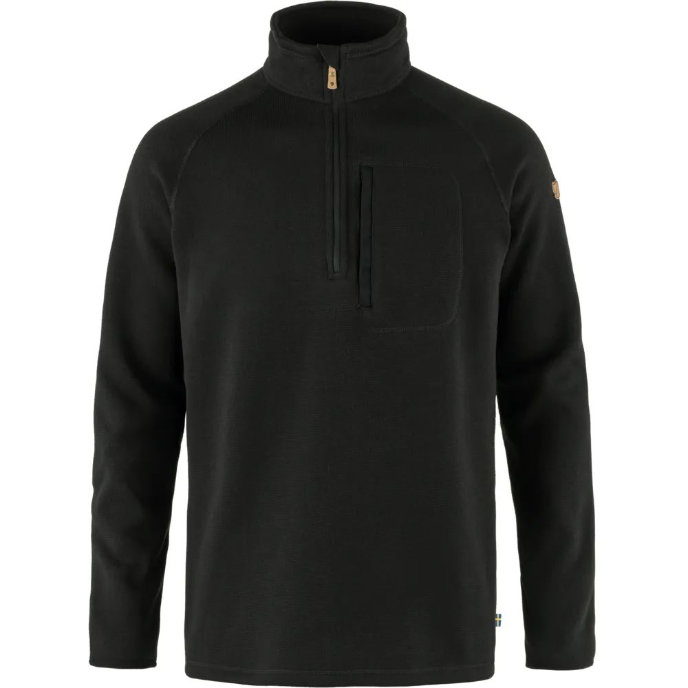 Övik Fleece Half Zip M, Black