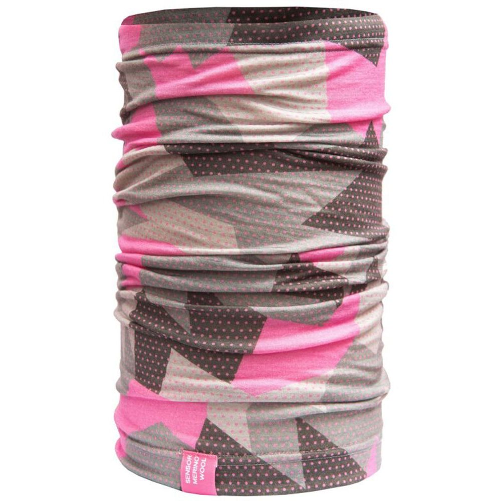 TUBE MERINO IMPRESS šátek multifunkční růžová/camo