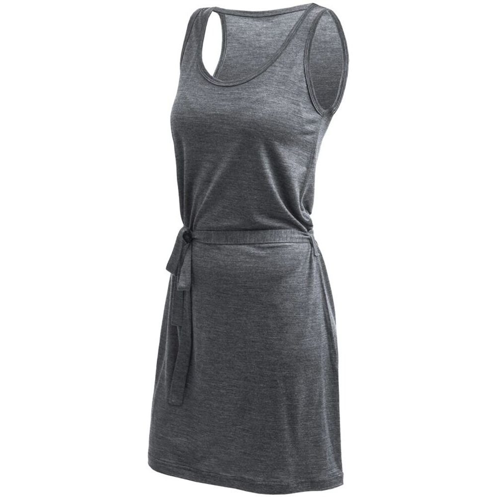 MERINO LITE šaty bez rukávu anthracite gray