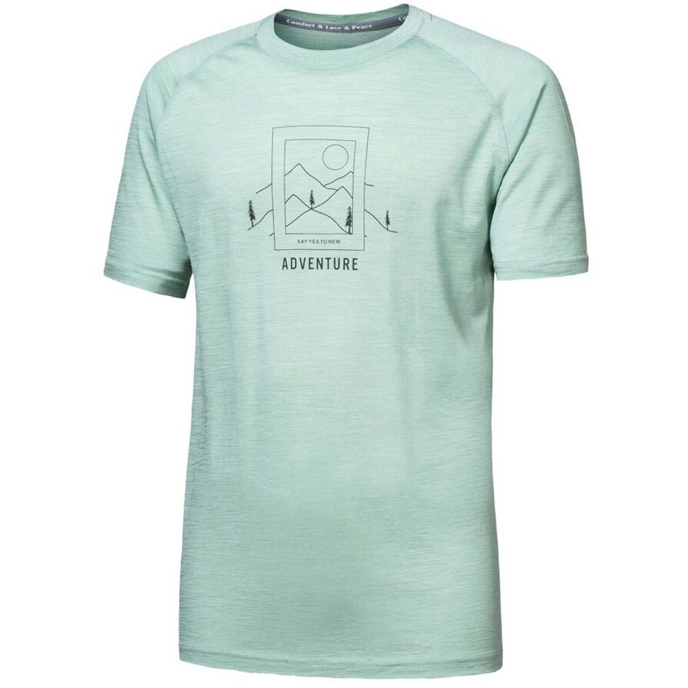 MERINO AIR SAY YES pánské triko kr.rukáv basil green