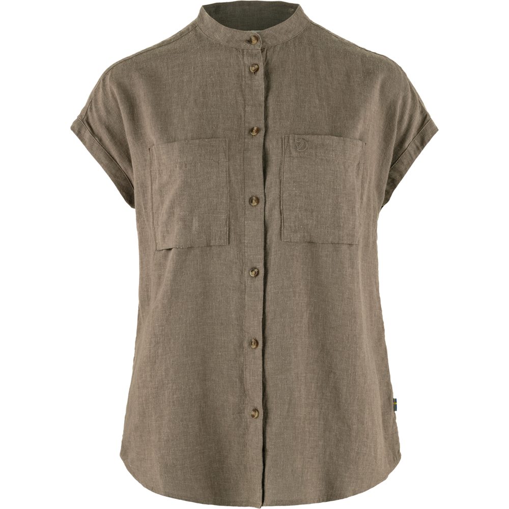 Övik Hemp Shirt SS W Suede Brown