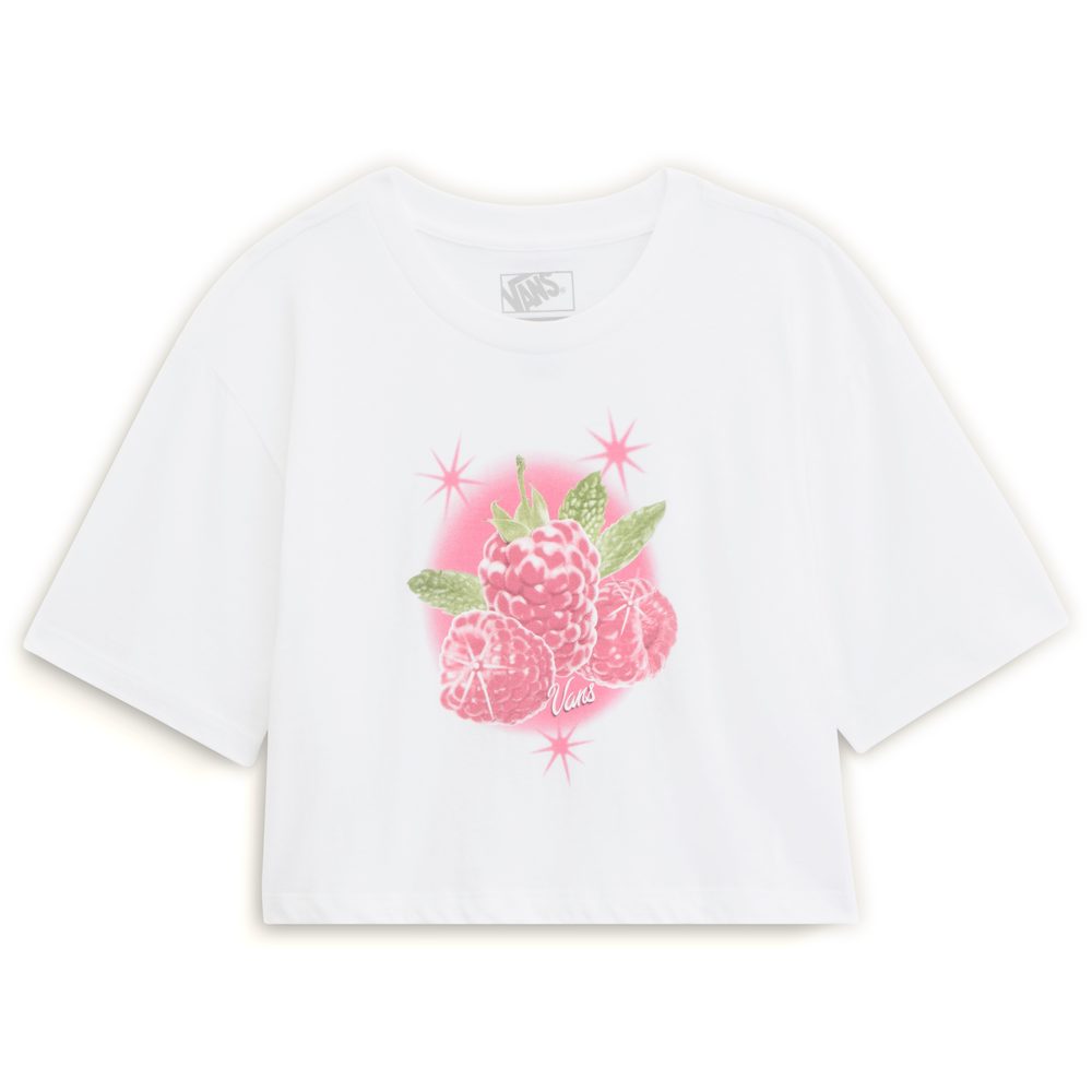 Star Berries Crop SS White