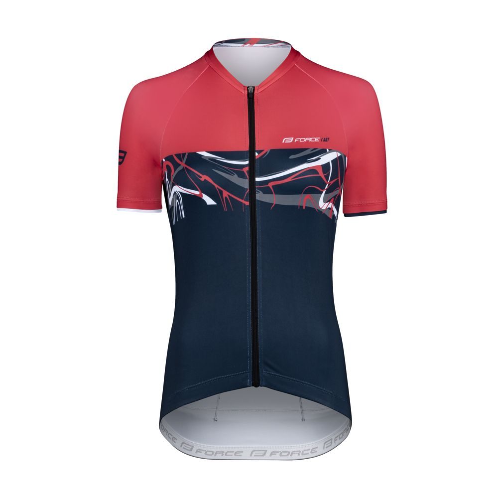 ART LADY kr. rukáv tm. modrý-červený