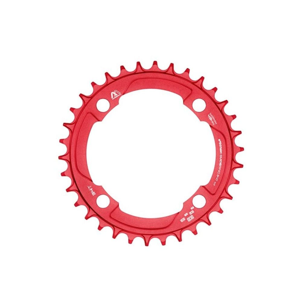 převodník s M profilem BCD 104mm, 34z. červený