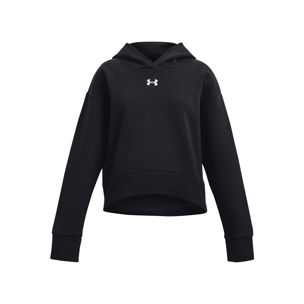 Rival Fleece Crop Hoodie-BLK