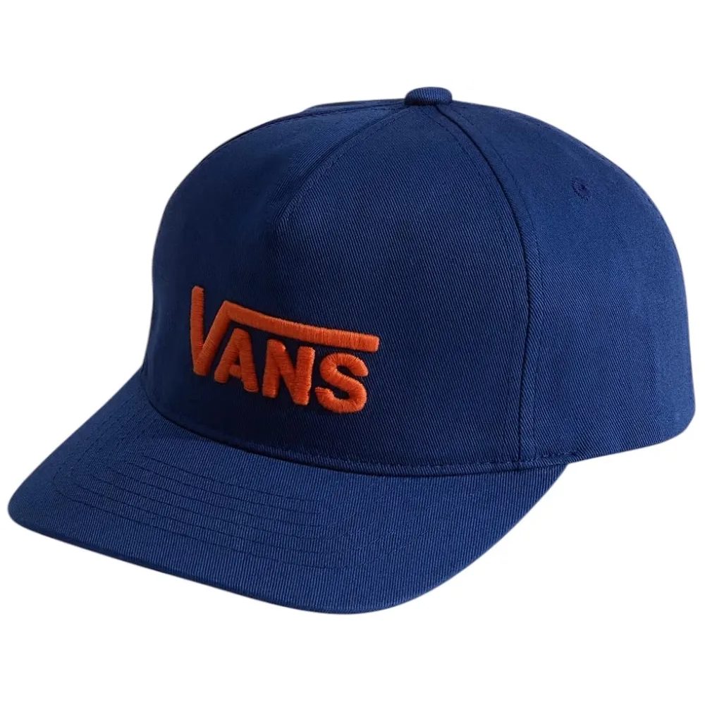 Drop V Logo Snapback Deep Indigo