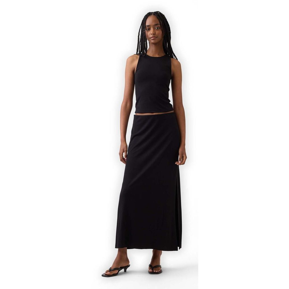 885160-01 Jersey maxi sukně Černá