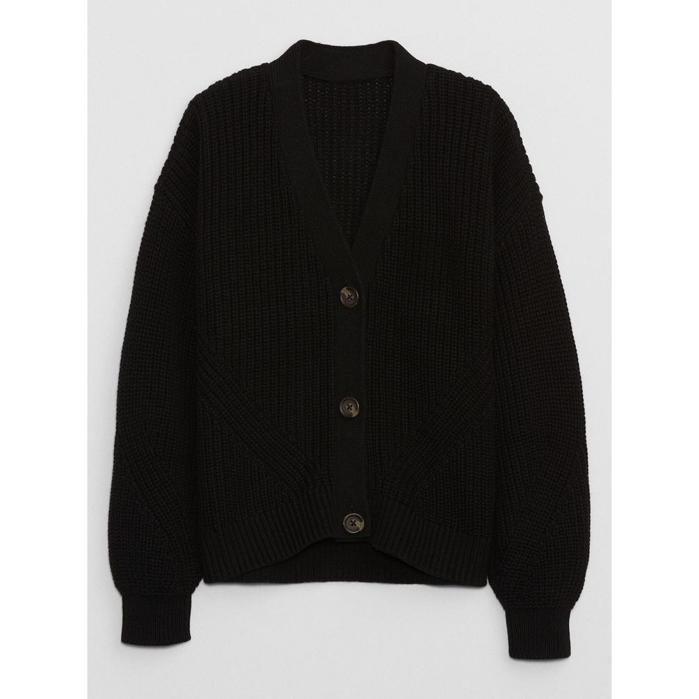 724354-00 Dětský kardigan na zapínání Černá