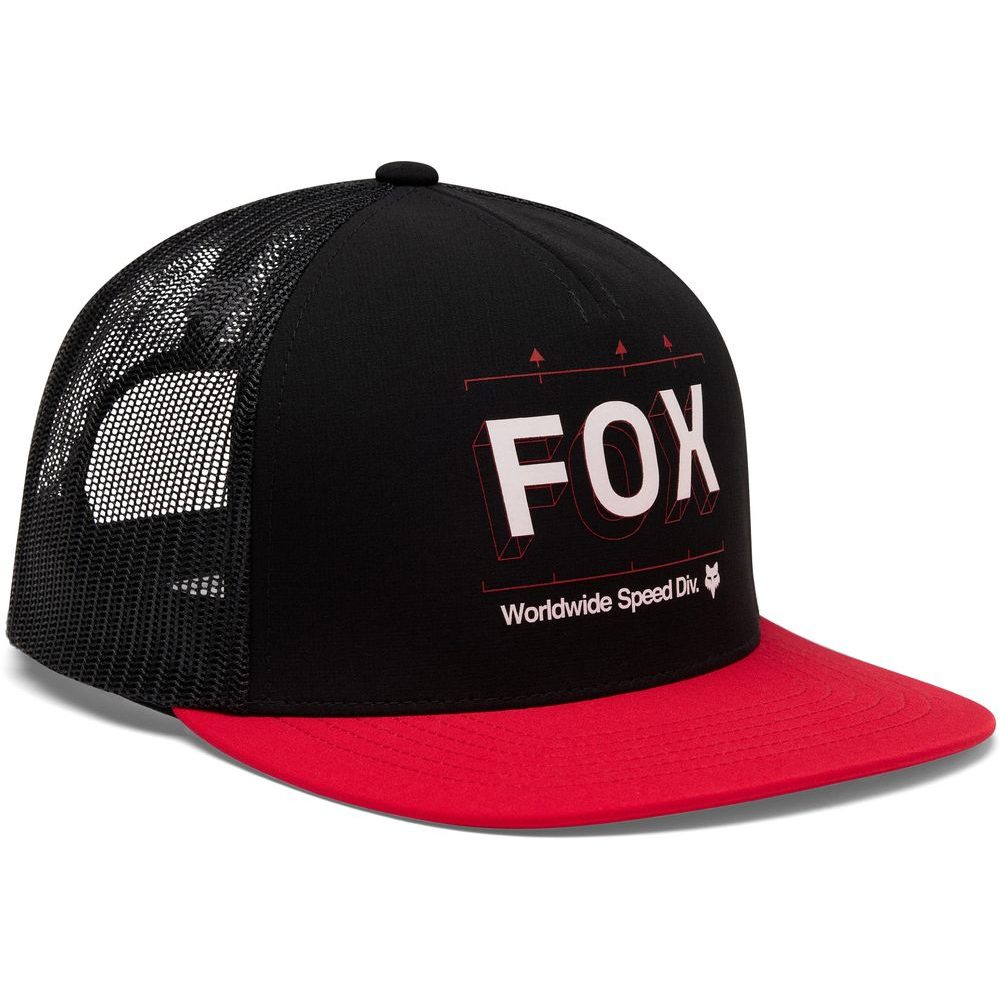 Image Print Snapback Trucker Black
