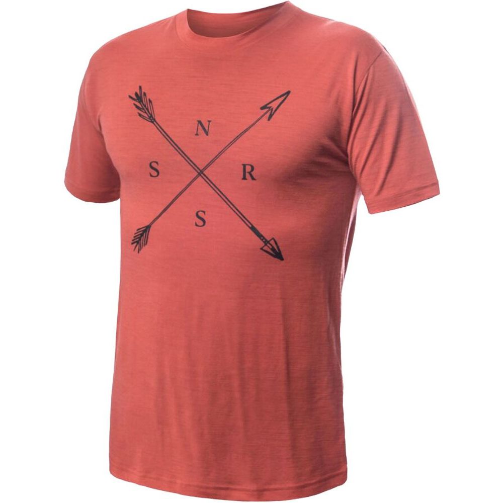 MERINO ACTIVE SNSR pánské triko kr.rukáv terracotta