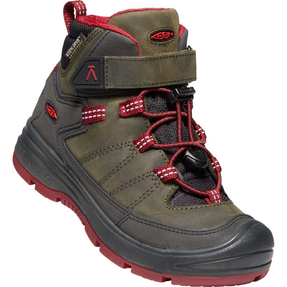 REDWOOD MID WP C steel grey/red dahlia
