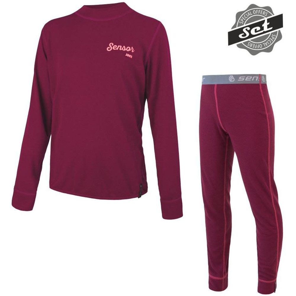 DOUBLE FACE SET LOGO dětský funkční set lilla