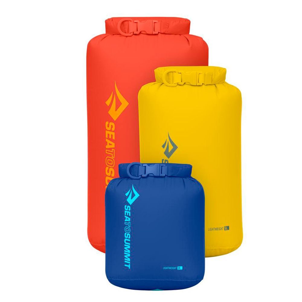 Lightweight Dry Bag Set 3, 5, 8L  Surf the Web, Sulphur, Spicy Orange