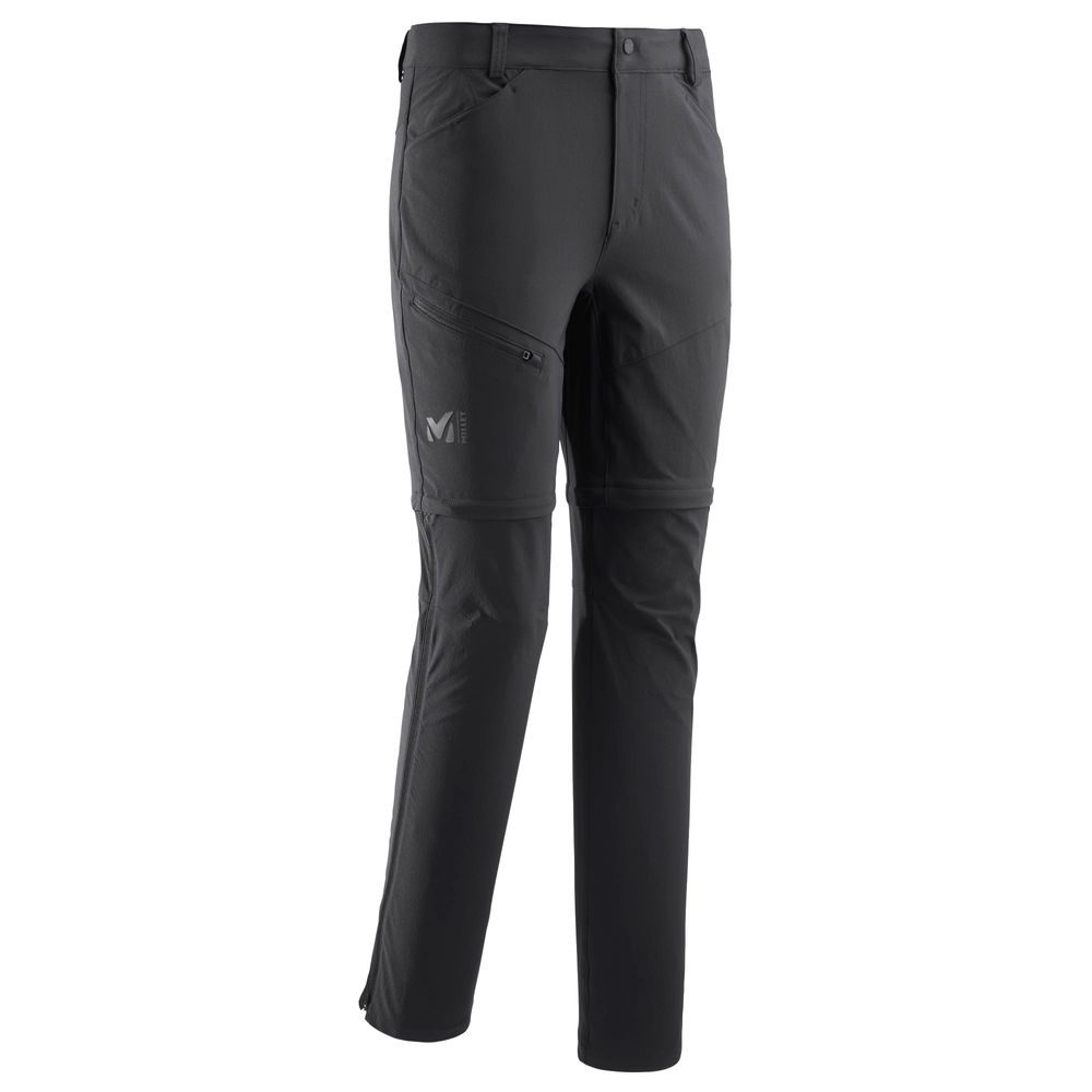 TREKKER STRETCH ZIP OFF PANT II BLACK - NOIR