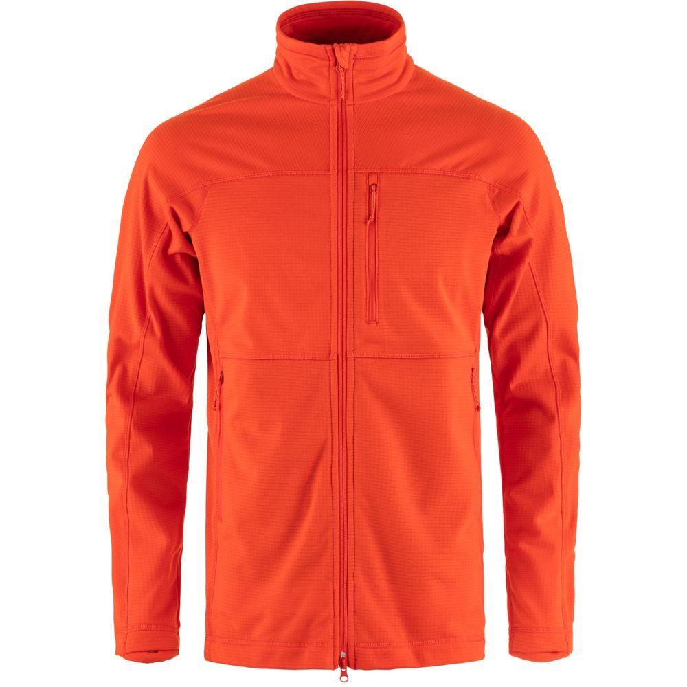 Abisko Lite Fleece Jacket M Flame Orange