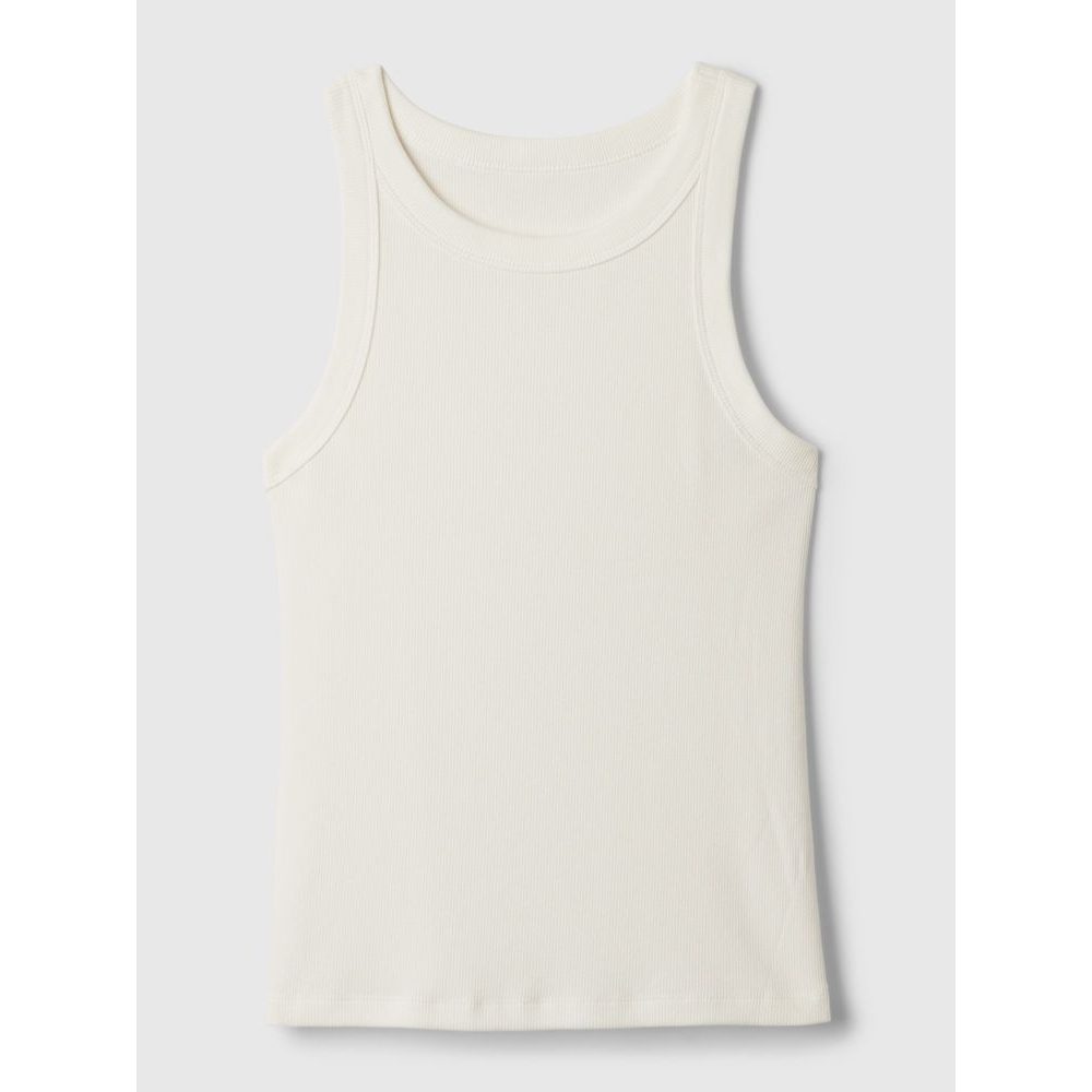 878220-01 Žebrovaný tílkový top Bílá