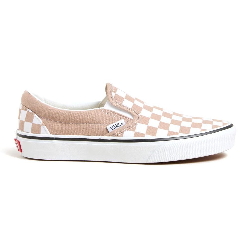 Classic Slip-On, COLOR THEORY CHECKERBOARD Warm Taupe