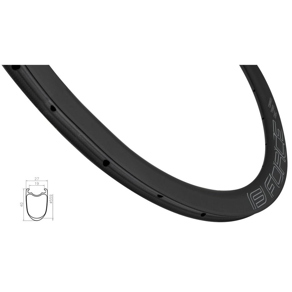 siln. plášťový KARBON DISC 40mm, 24děr