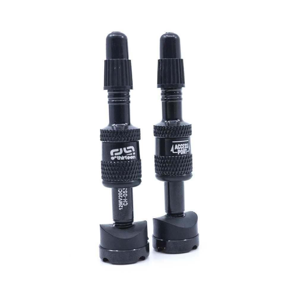 Presta Quickfill Tubeless Valves | Gen2 | 16-24mm Depth | 2 Pieces | Black