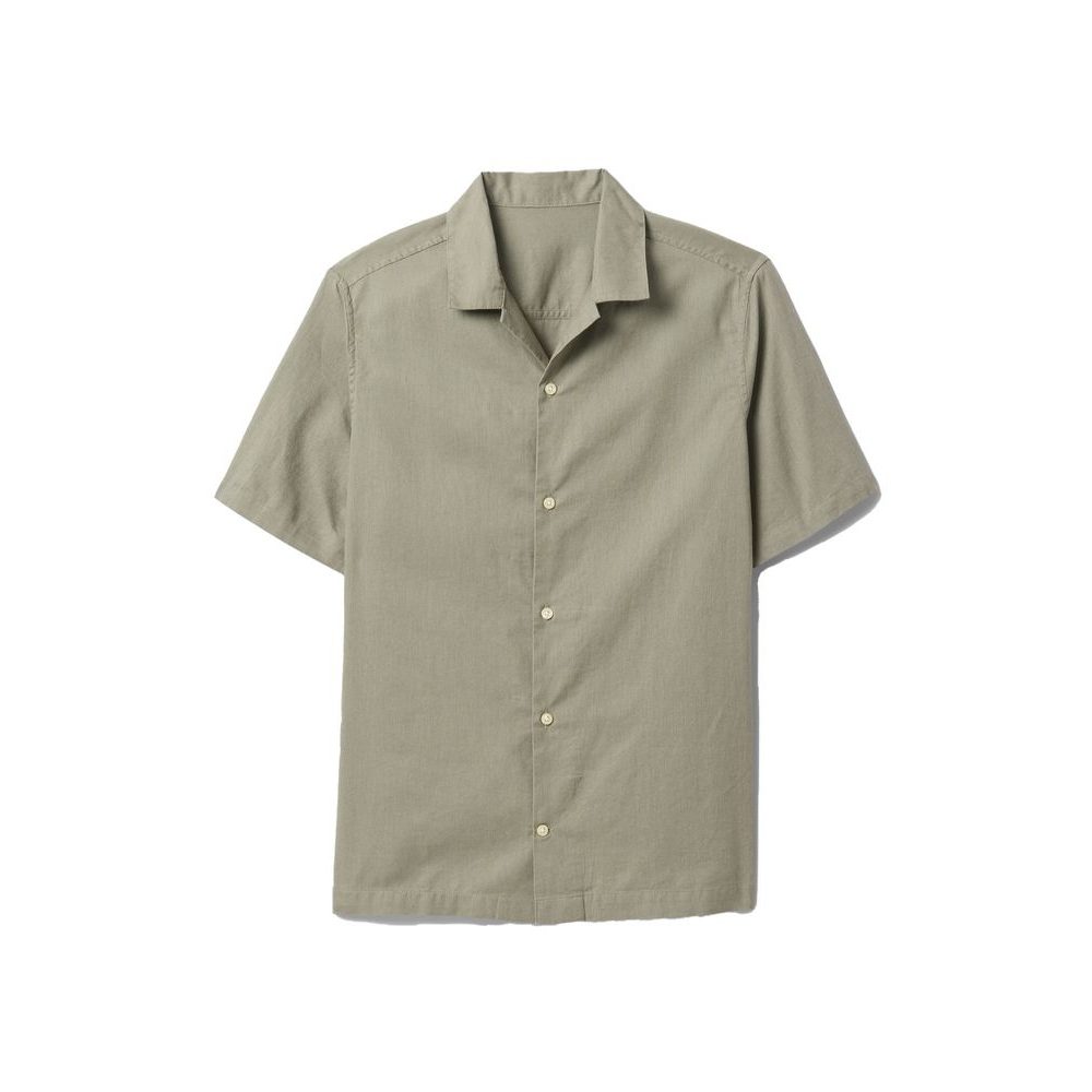 Lněná košile Zelená
