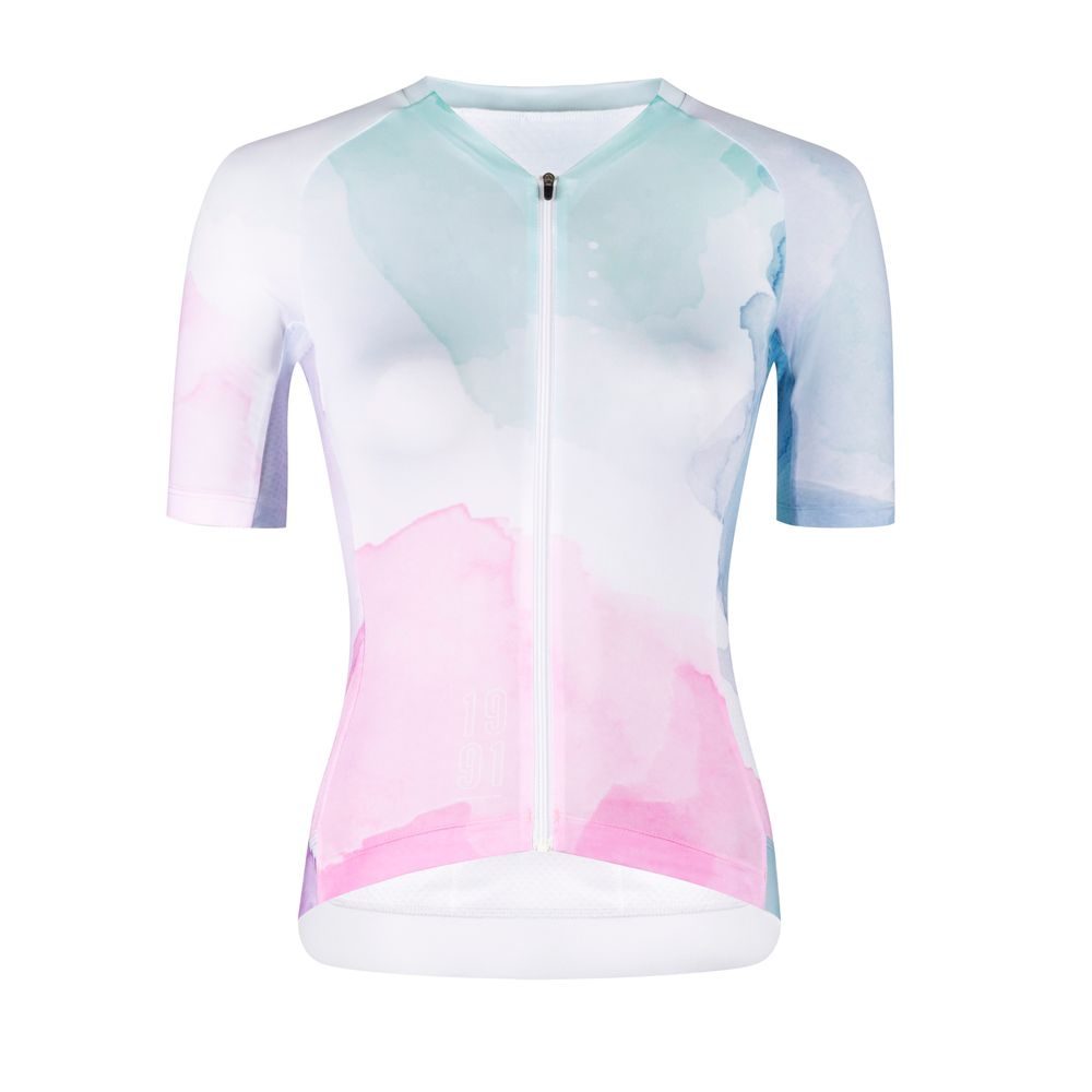 SPLASH LADY kr. rukáv, růžovo-modrý