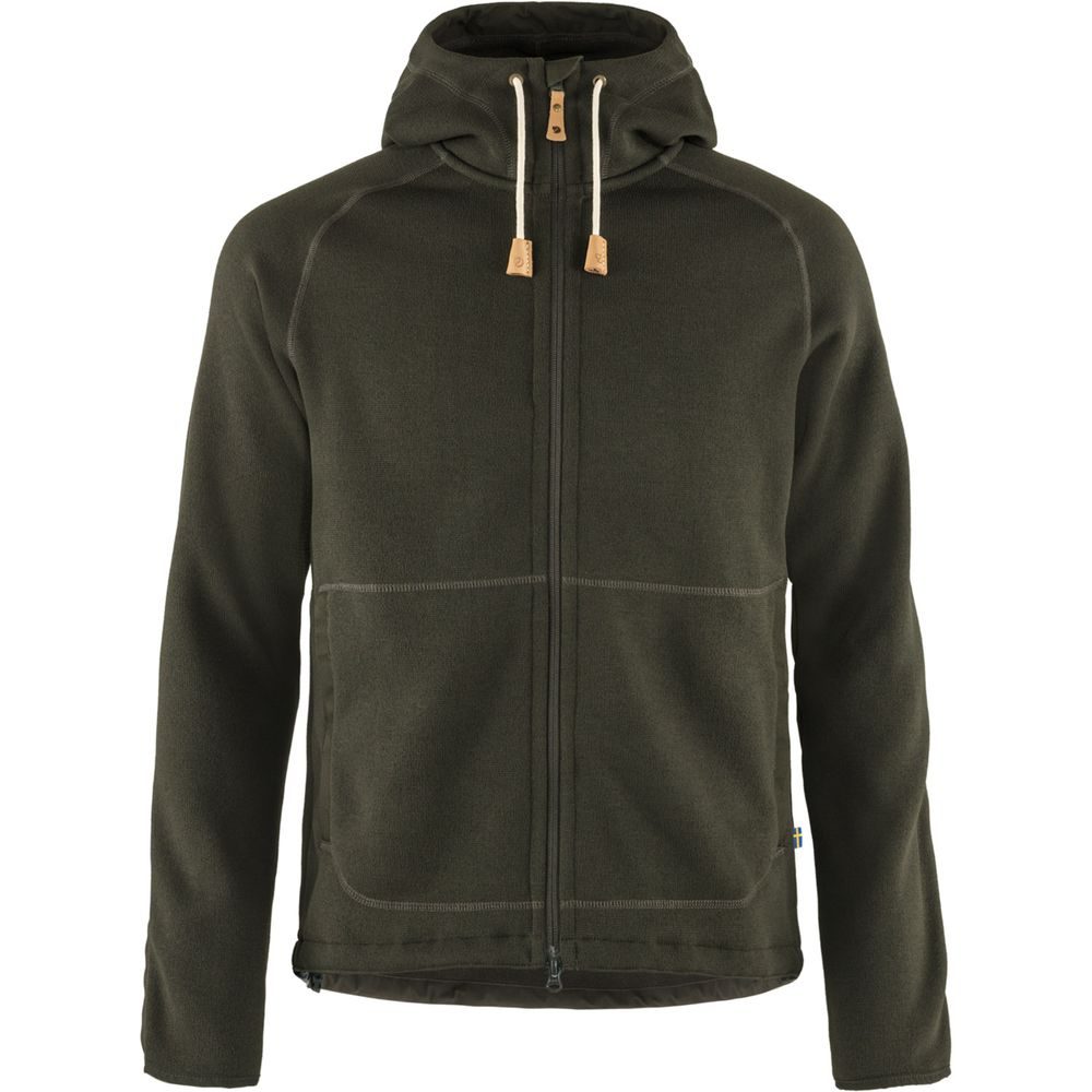 Övik Fleece Hoodie M Deep Forest