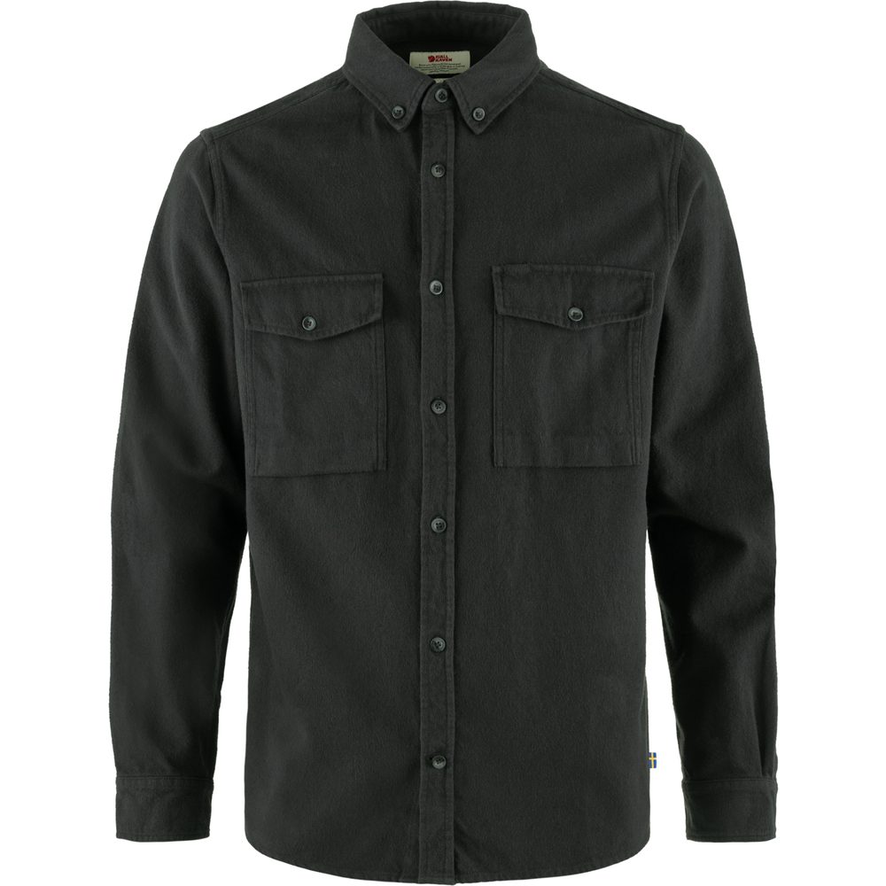 Övik Twill Shirt M, Dark Grey-Dark Grey