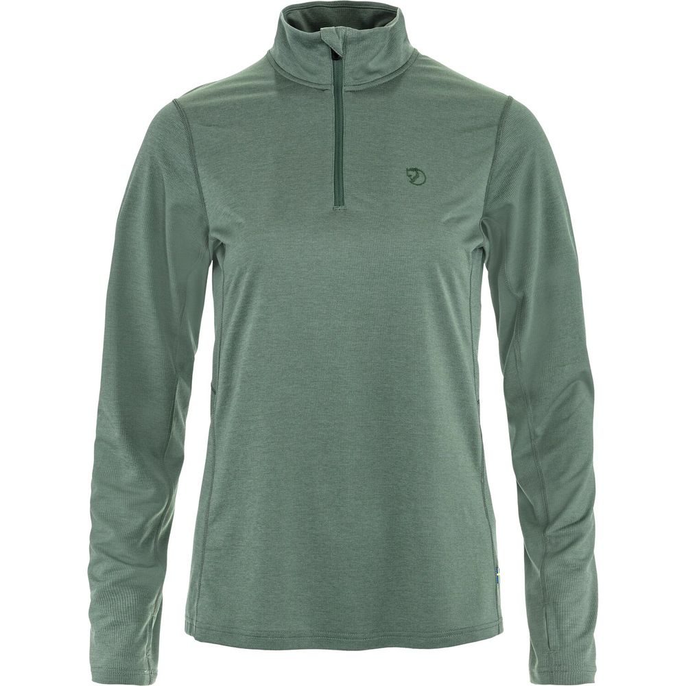 Abisko Day Hike Half Zip W Patina Green