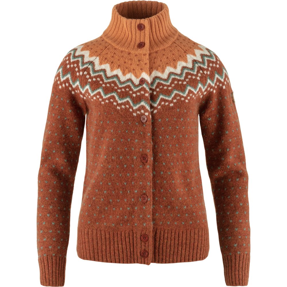 Övik Knit Cardigan W, Autumn Leaf-Desert Brown
