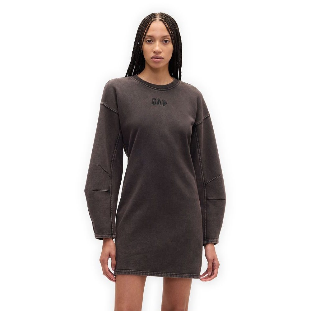 823169-02 Mikinové šaty Heavyweight Černá