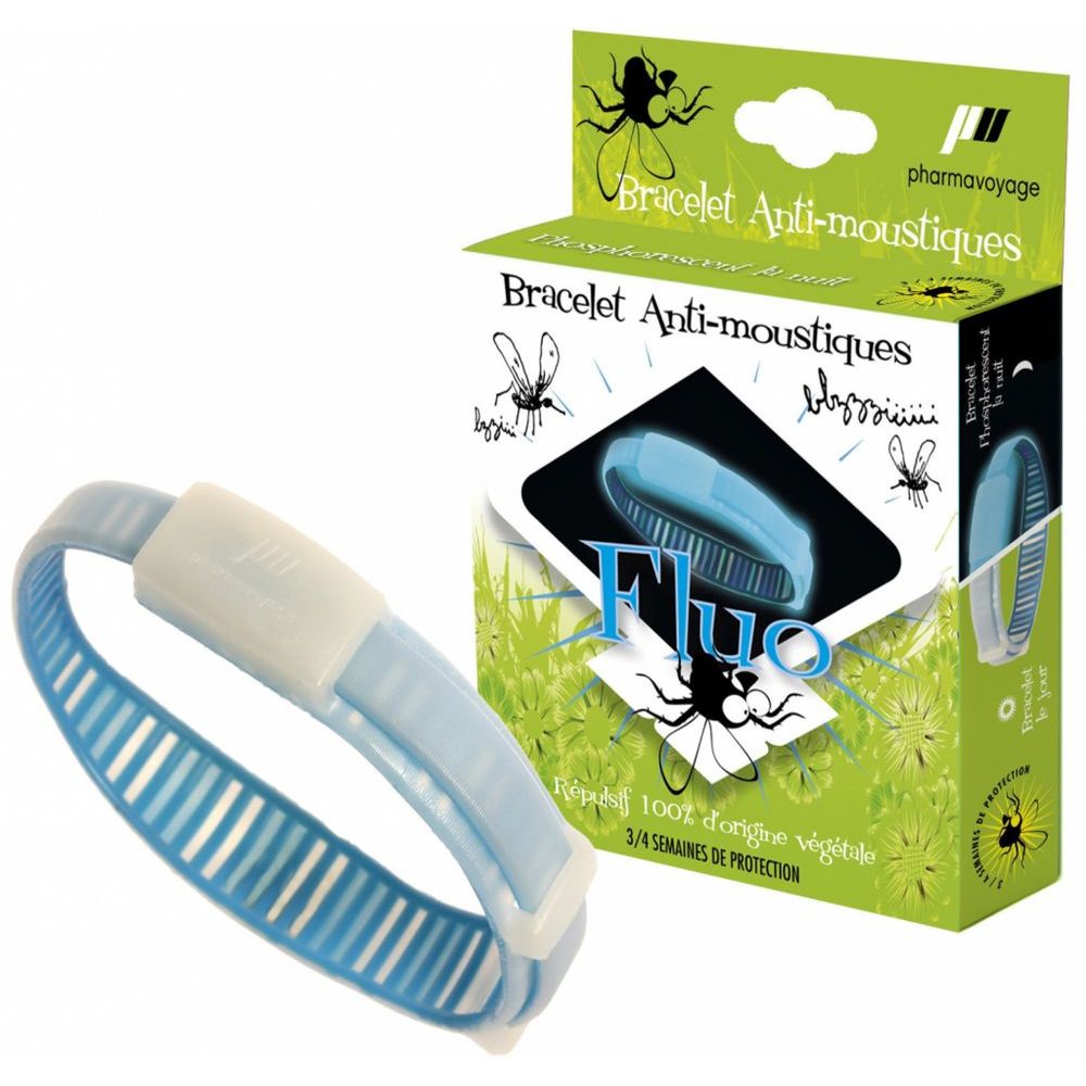Repelentní náramek FLUO modrý