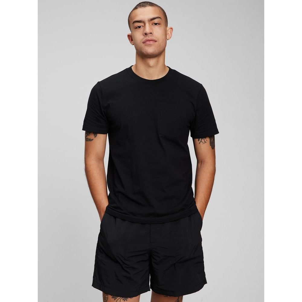 878111-20 Tričko s kapsičkou Černá